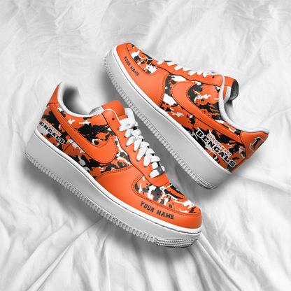 CIN x NFL Premium Camo AF1 Sneakers DDT CTND