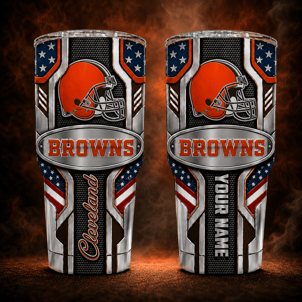 CLE Personalized Premium NFL V2 Classic Tumbler 220626