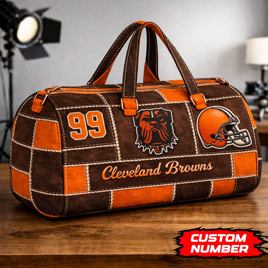 CLE Premium NFL Game Day Quilted Duffle Bag DDT NTL