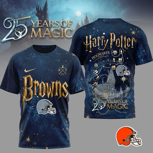 CLE Premium NFL Harry Potter 25 Years Of Magic 3D Shirt DDT CTND