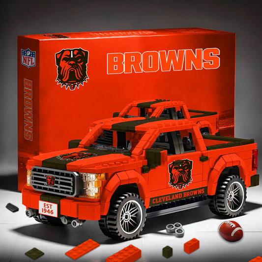CLE X NFL 3D Racing Truck Model Building Block Set NDT NHM
