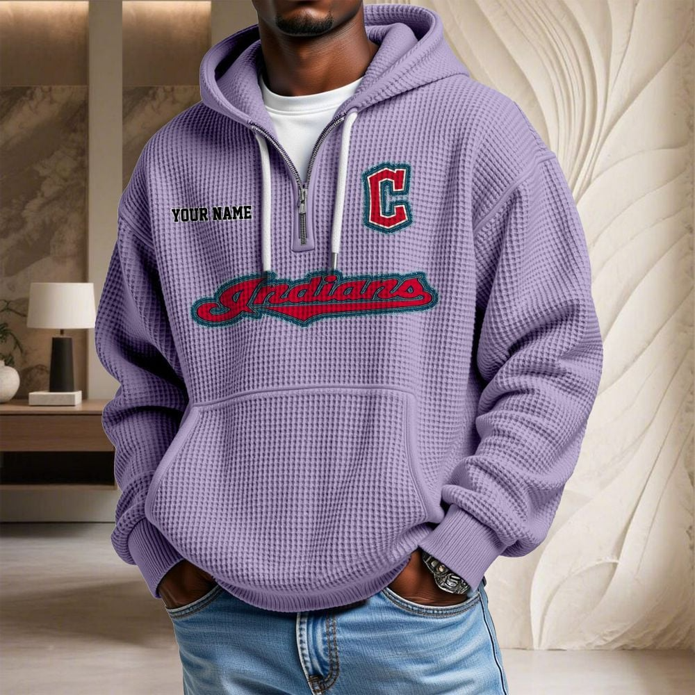 CLE x MLB Waffle Hoodie DATND TANTD