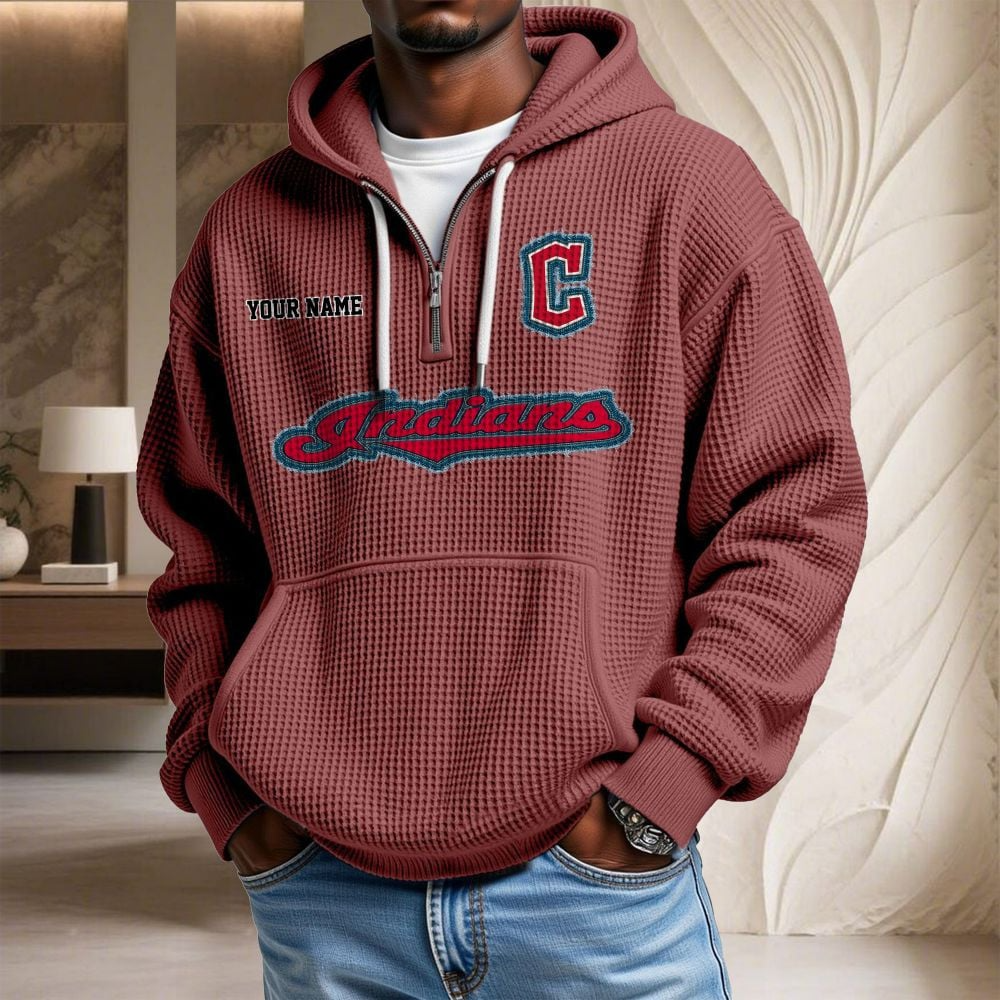 CLE x MLB Waffle Hoodie DATND TANTD
