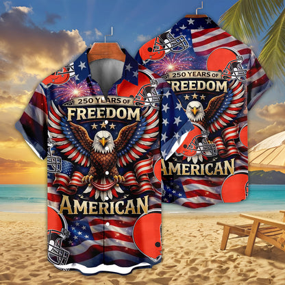 CLE x NFL America 250th Anniversary Eagles Hawaiian Shirt  090626