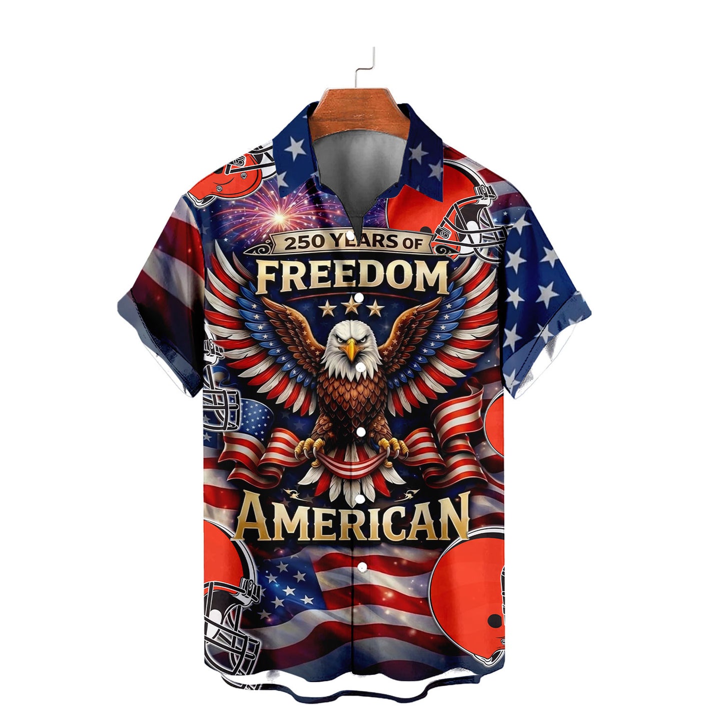 CLE x NFL America 250th Anniversary Eagles Hawaiian Shirt  090626