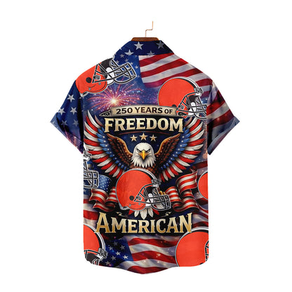 CLE x NFL America 250th Anniversary Eagles Hawaiian Shirt  090626