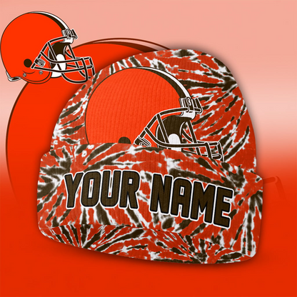 CLE x NFL Personalized Premium Beanie Hat DDT CTND