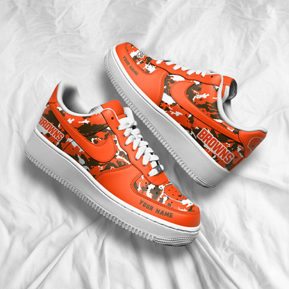 CLE x NFL Premium Camo AF1 Sneakers DDT CTND