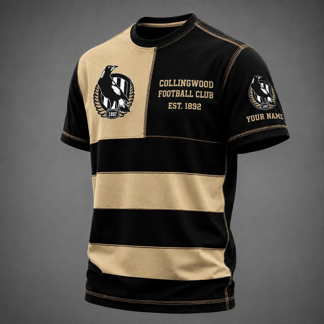 COL x AFL Premium Vintage All Over Print T-Shirt 3D Personalized Gift For True Fan
