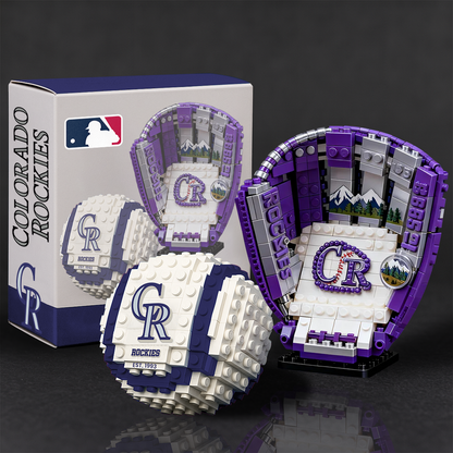 MLB Teams Baseball Glove & Ball Building Block Set NDT TDT 291125