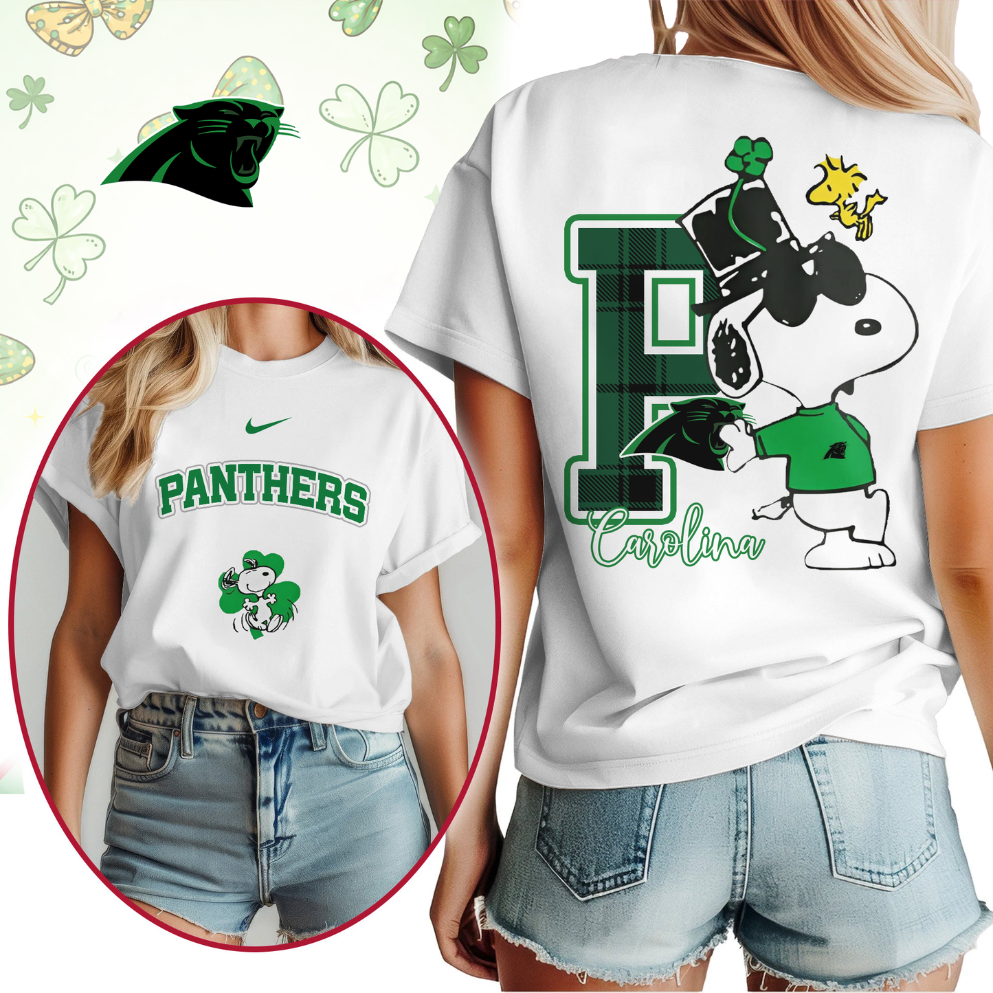 CP Premium NFL Snoopy St. Patricks Day Shirt DDT NTL