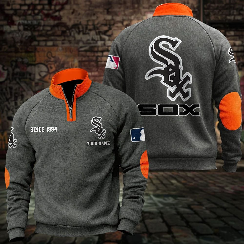 CWS x MLB Sweatshirts Quarter Collared Sweatshirt Pullover DatND DVT