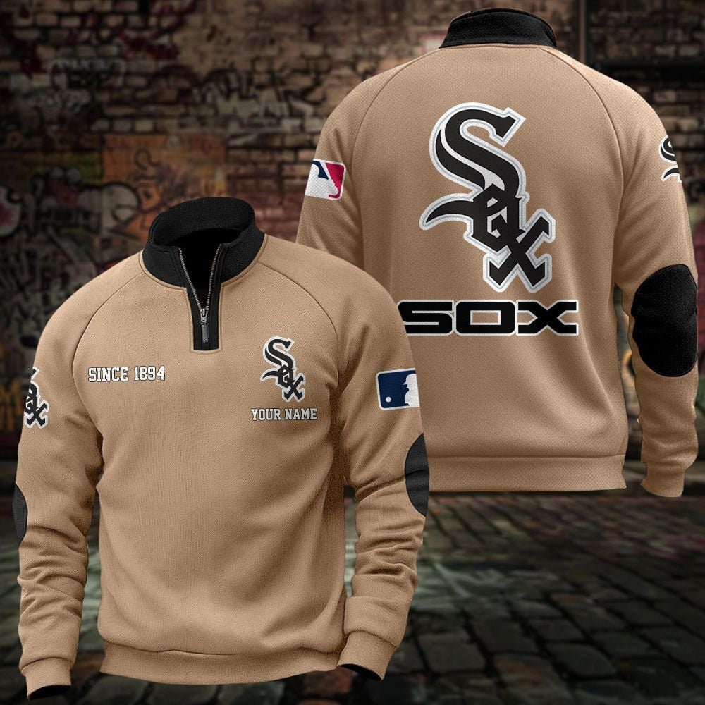 CWS x MLB Sweatshirts Quarter Collared Sweatshirt Pullover DatND DVT