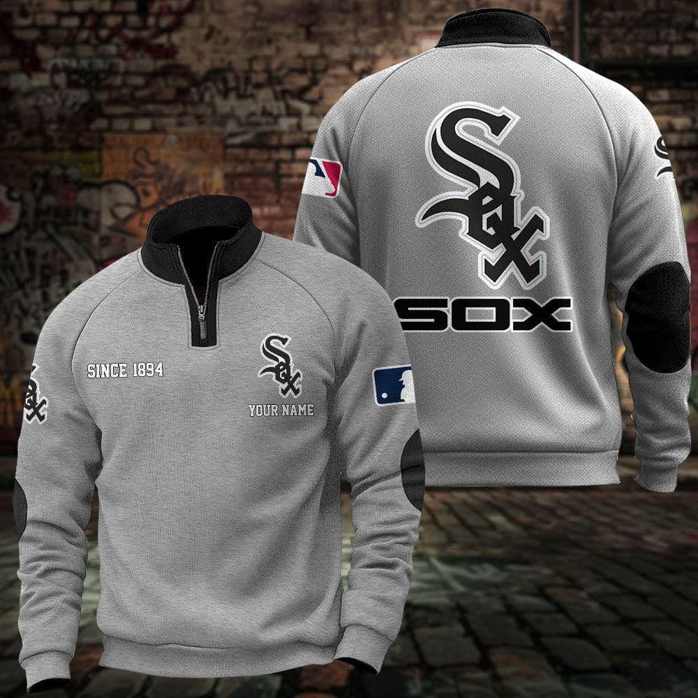 CWS x MLB Sweatshirts Quarter Collared Sweatshirt Pullover DatND DVT