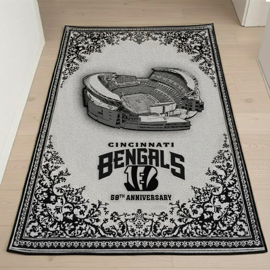 Cin x NFL Anniversary Premium Rug DDT TTTZ