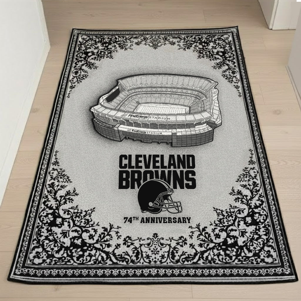 Cle x NFL Anniversary Premium Rug DDT TTTZ