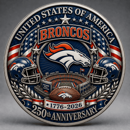 DB Premium NFL 250 Years Of Freedom Commemorative Coin DDT 090626 NTL