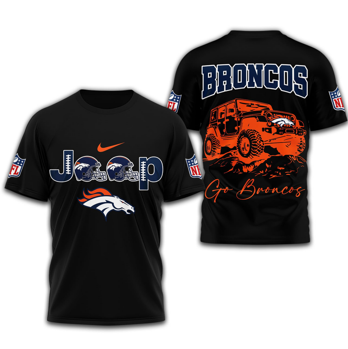DB Premium NFL Jeep 3D Shirt DDT NTL