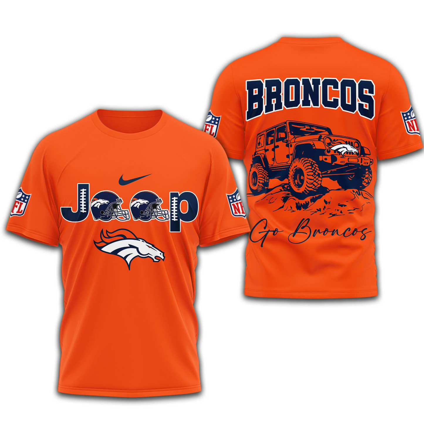 DB Premium NFL Jeep 3D Shirt DDT NTL