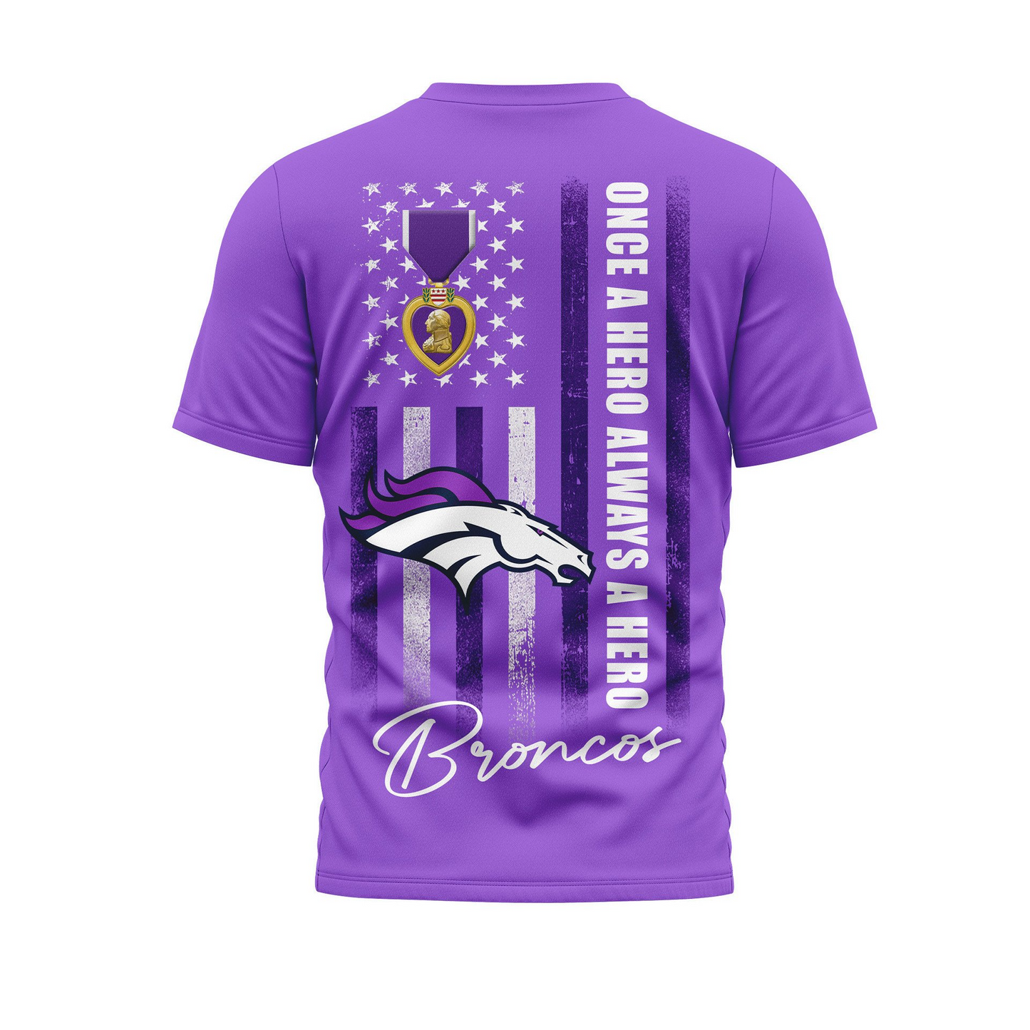 DB Premium National Purple Hear Day 3D Shirt  300626