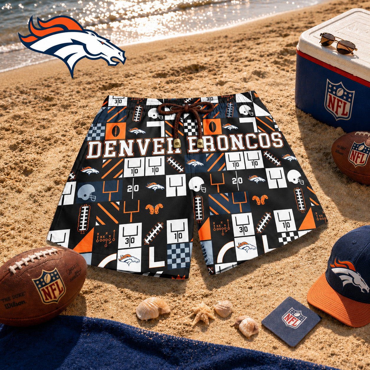 DB x NFL Luxury Beach Shorts 180626