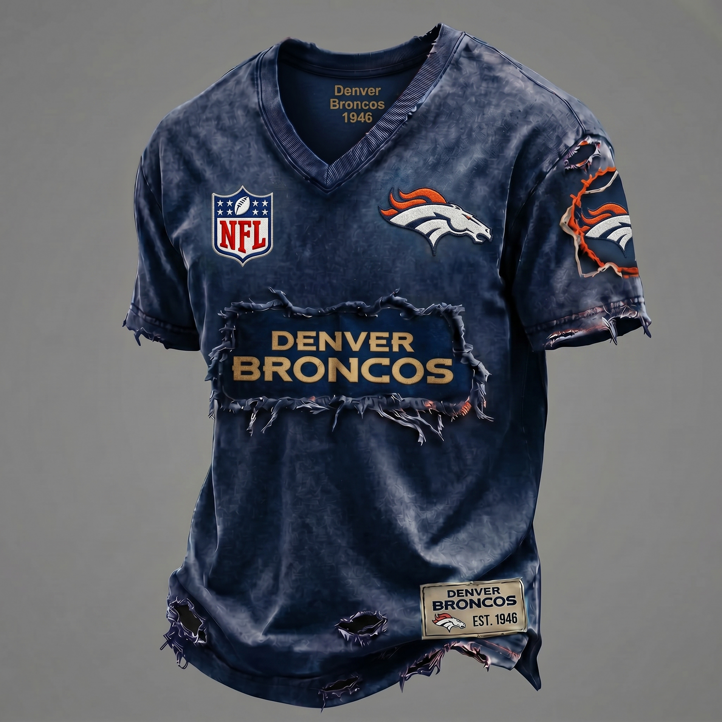 DB NFL Premium V-Neck T-shirt Gift For Fans 0306 NAK DATND NHT