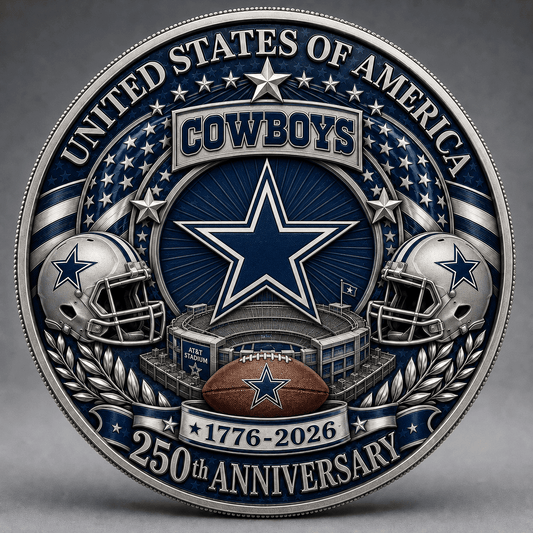 DC Premium NFL 250 Years Of Freedom Commemorative Coin DDT 090626 NTL