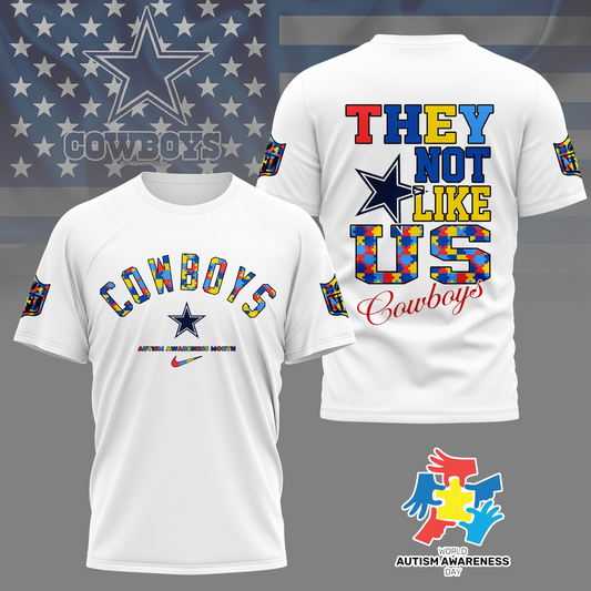 DC Premium NFL Autism Awareness Month 3D Shirt DDT  NTL