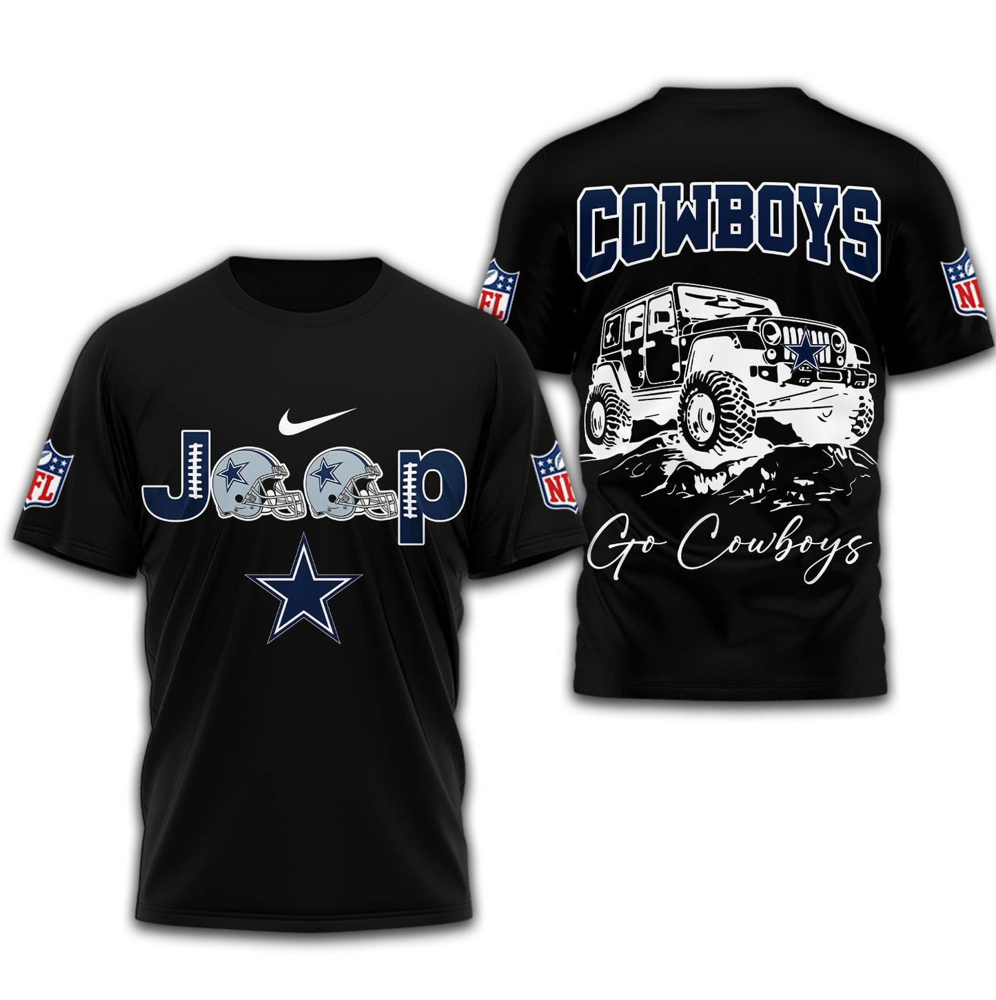 DC Premium NFL Jeep 3D Shirt DDT NTL