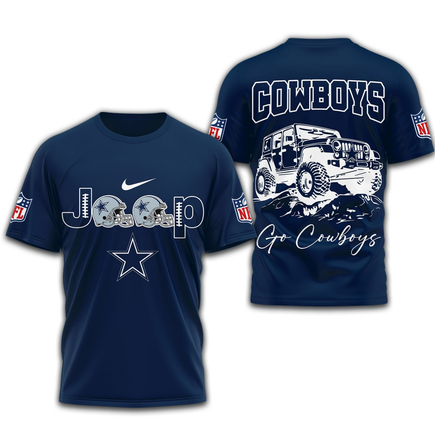 DC Premium NFL Jeep 3D Shirt DDT NTL