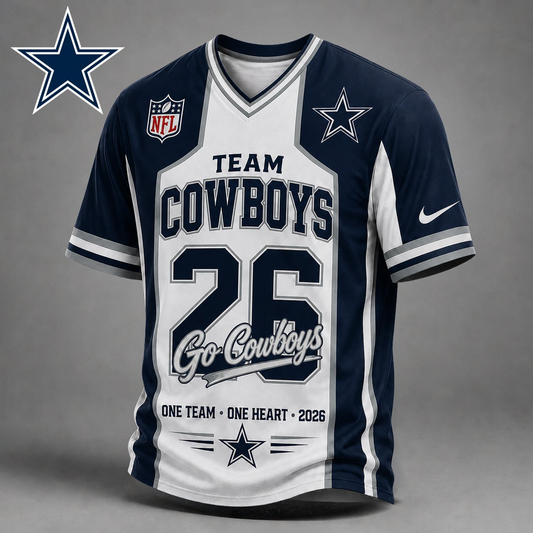 DC Premium NFL Team Pride V-Neck Jersey DDT  010626 HLPHUONG