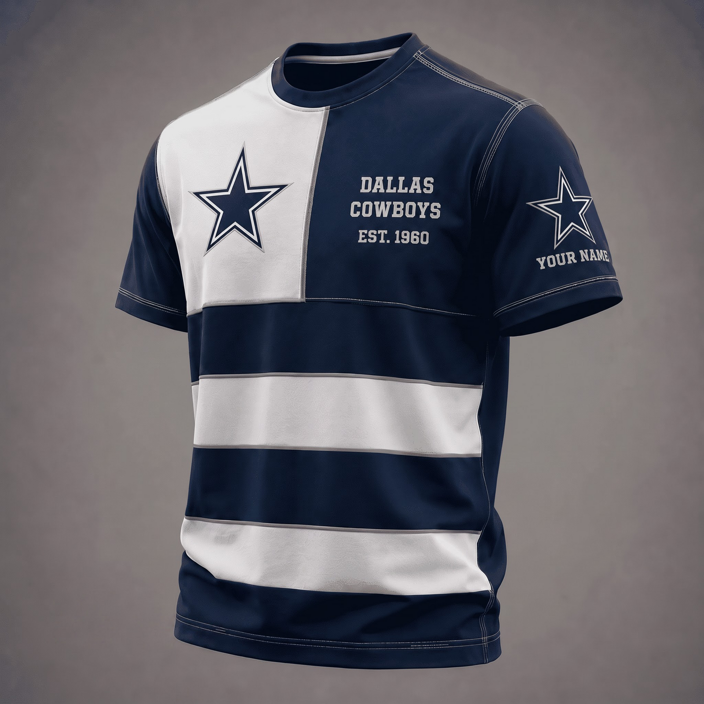 DC x NFL Premium Vintage All Over Print T-Shirt 3D Personalized Gift For True Fan