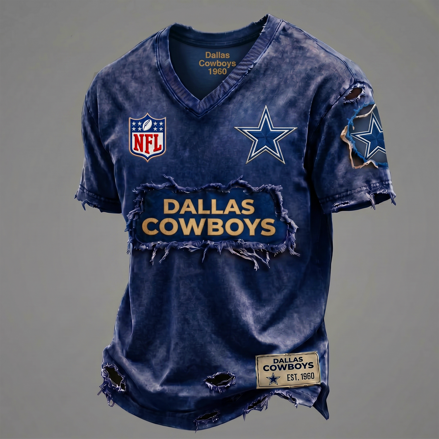 DC NFL Premium V-Neck T-shirt Gift For Fans 0306 NAK DATND NHT