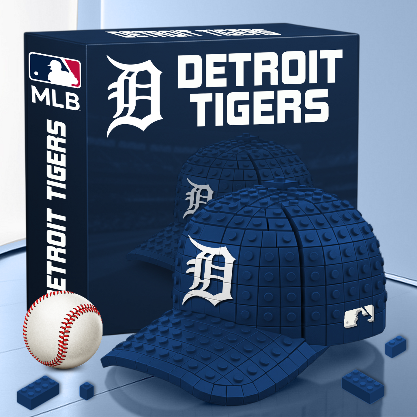 DET MLB 3D Baseball Cap Block Set V1 NAK PTTD
