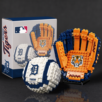 MLB Teams Baseball Glove & Ball Building Block Set TT TL