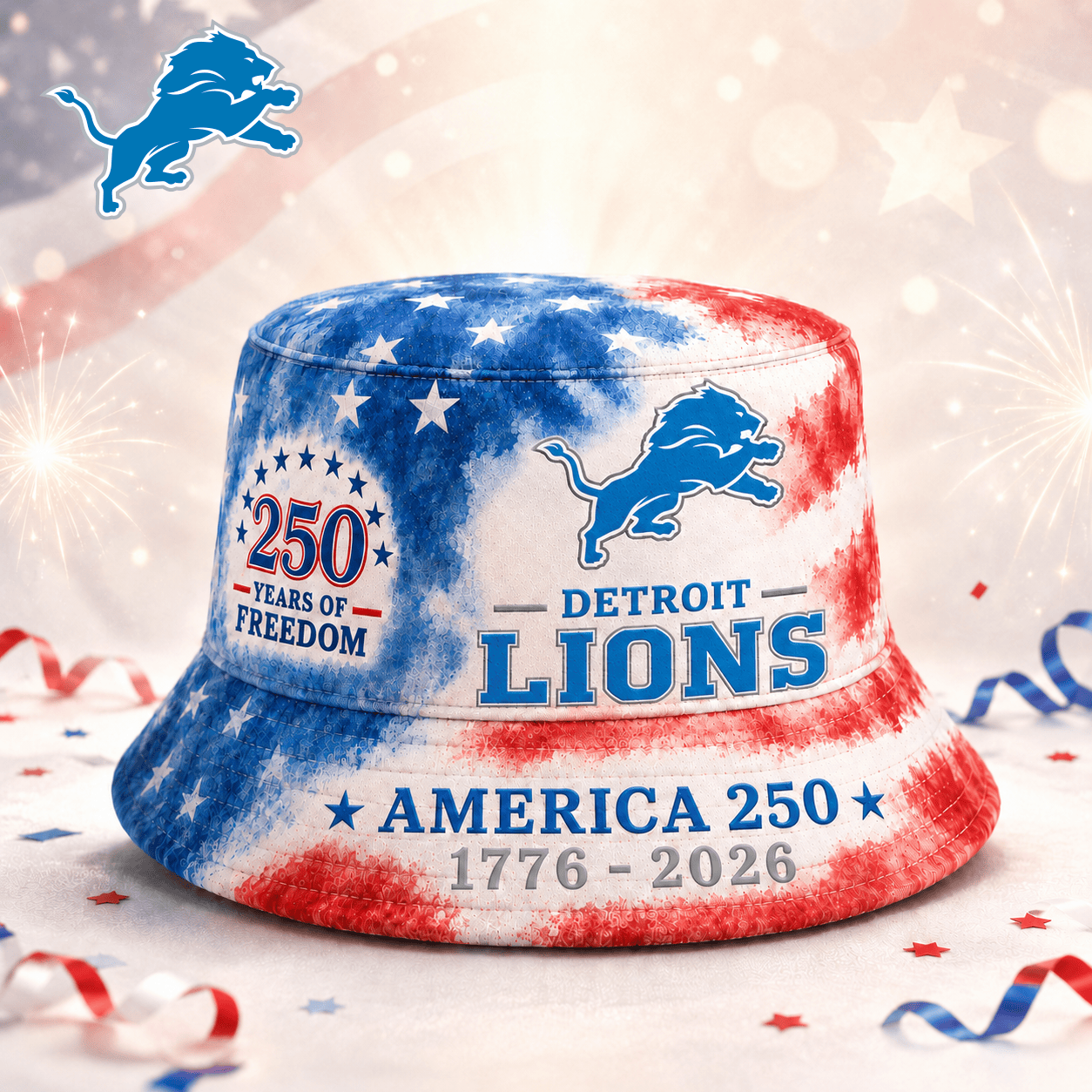DL Premium NFL 250 Years Of Freedom Bucket Hat 120626