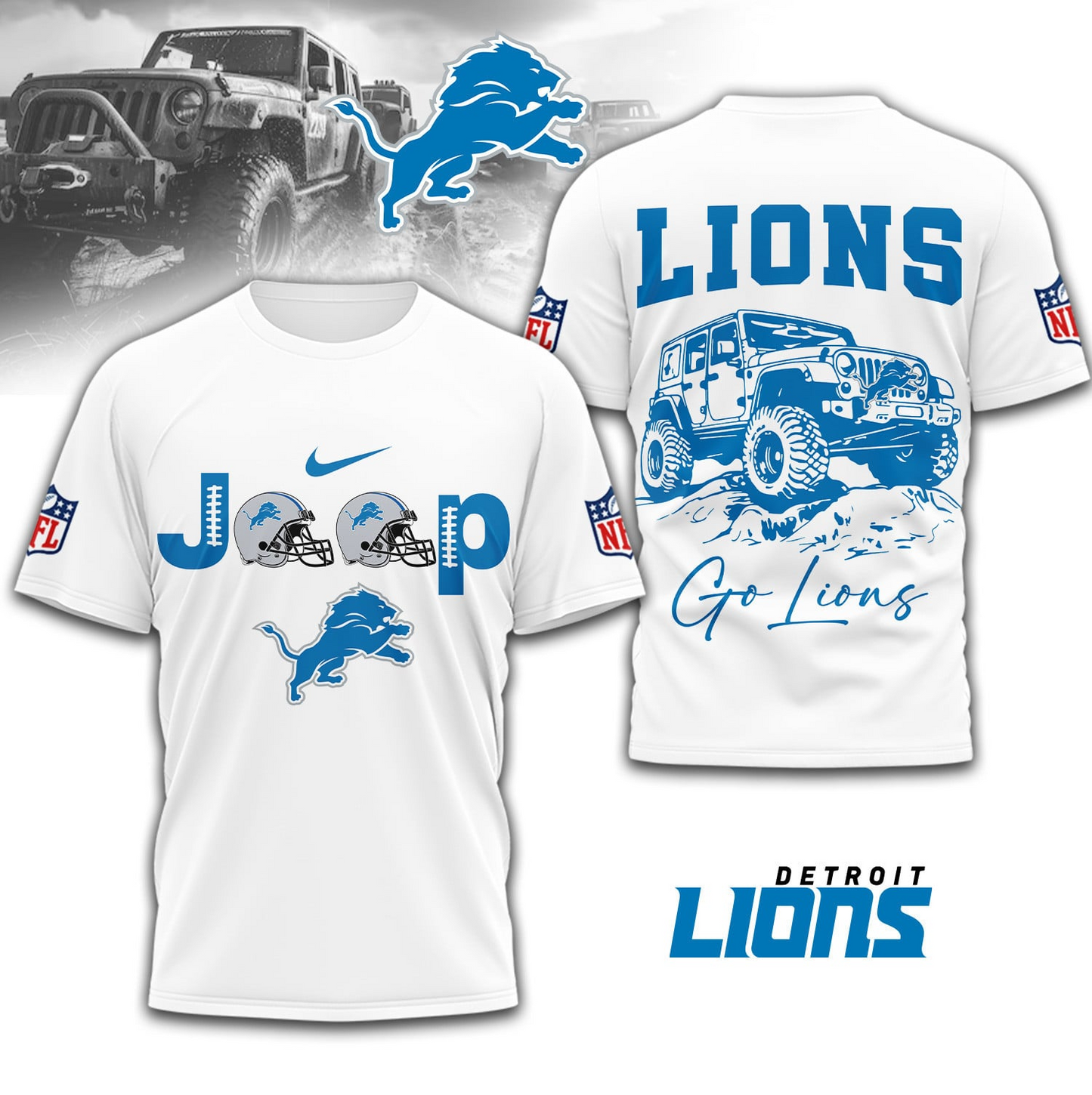DL Premium NFL Jeep 3D Shirt DDT NTL