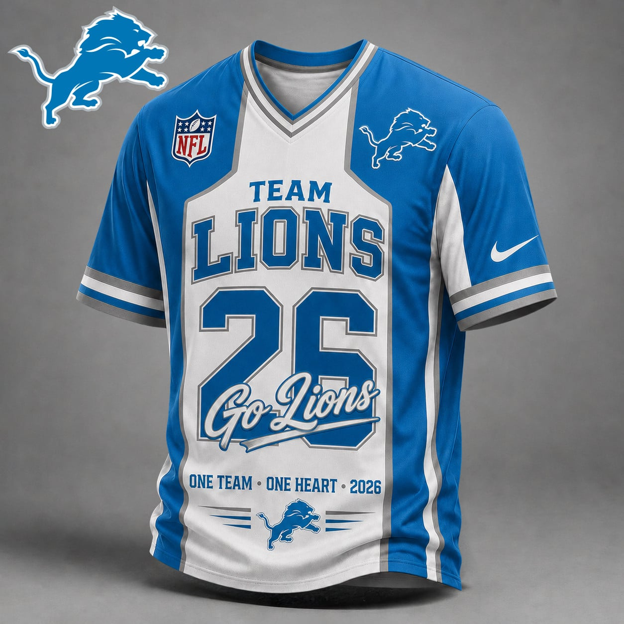 DL Premium NFL Team Pride V-Neck Jersey DDT  010626 HLPHUONG