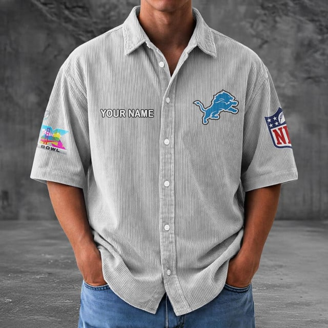 DL x NFL Men Seersucker Button Shirt DDT NTL