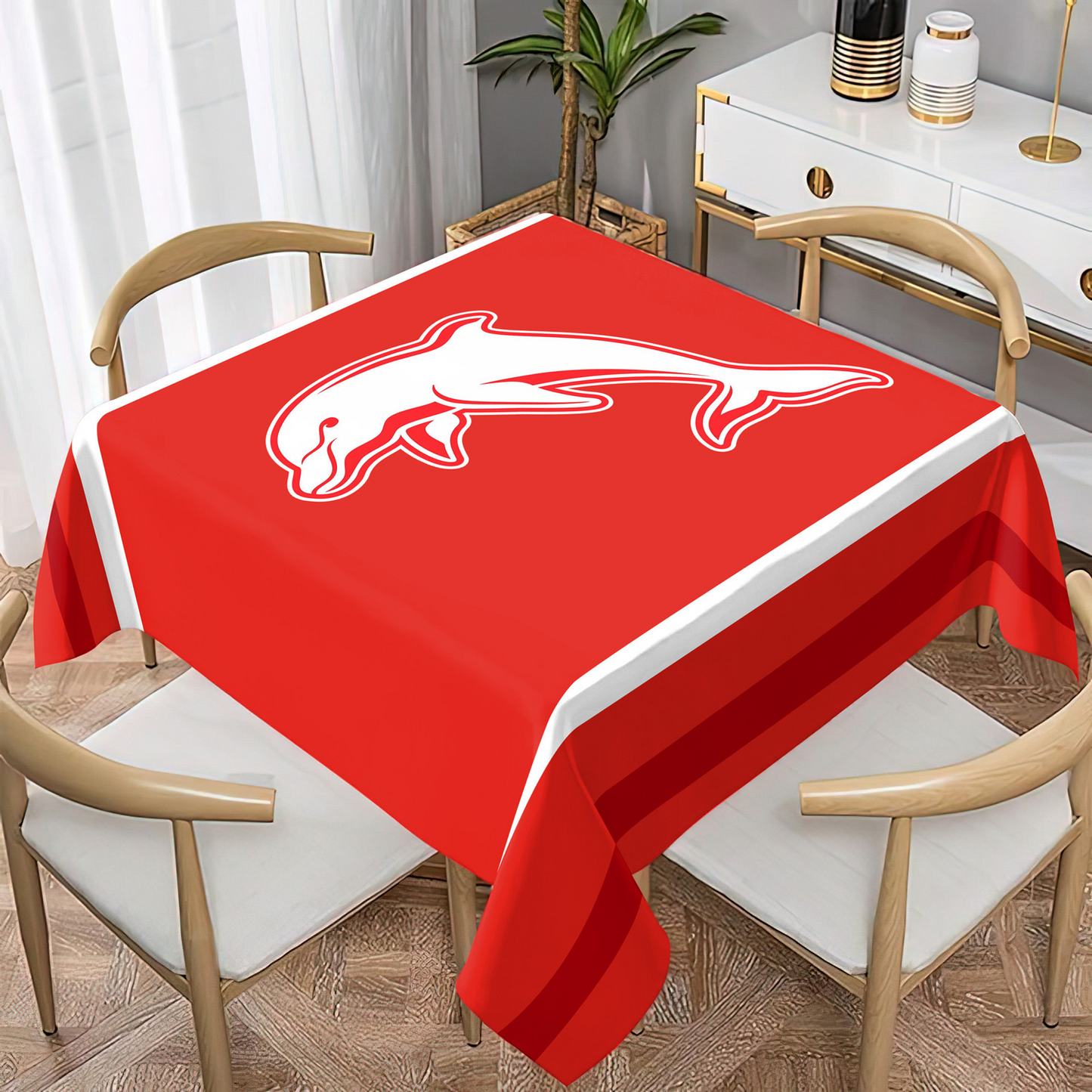 DOL Premium NRL Square Tablecloth For Fan NDT NHT
