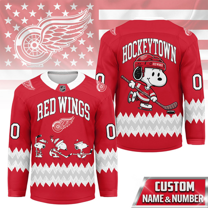 DRW Premium NHL Snoopy Personalized Hockey Jersey DDT CTND