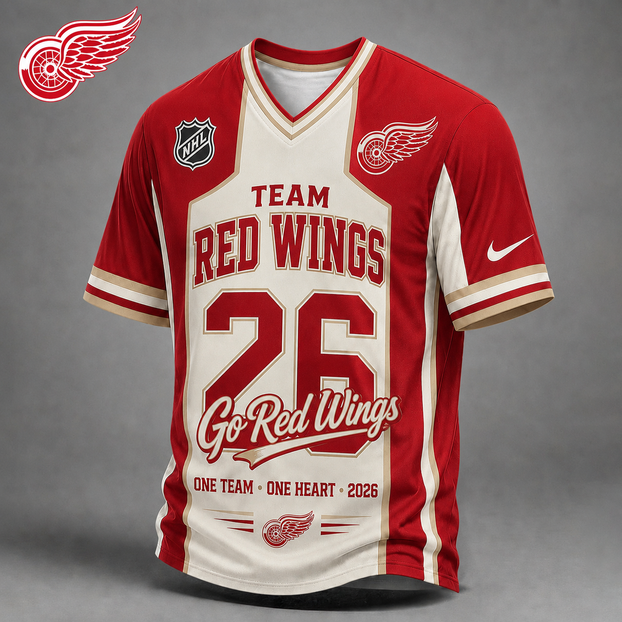 DRW Premium NHL Team Pride V-Neck Jersey DDT  010626 HLPHUONG