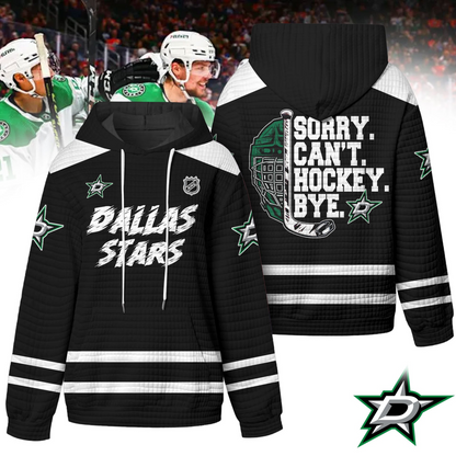 DS Premium NHL Sorry Busy Hockey Waffle Hoodie DDT NTL