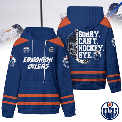EO Premium NHL Sorry Busy Hockey Waffle Hoodie DDT NTL
