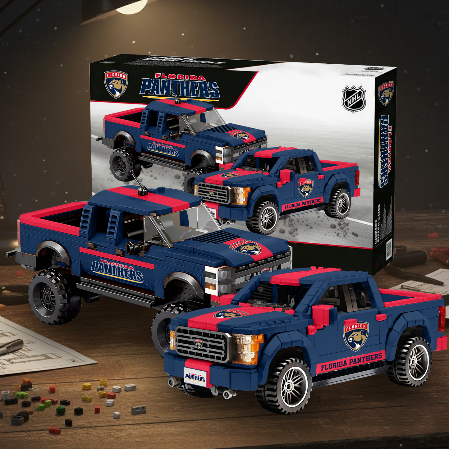 NHL Raptor Pickup Truck and Hockey Racing Trucks V1 NAK NHT