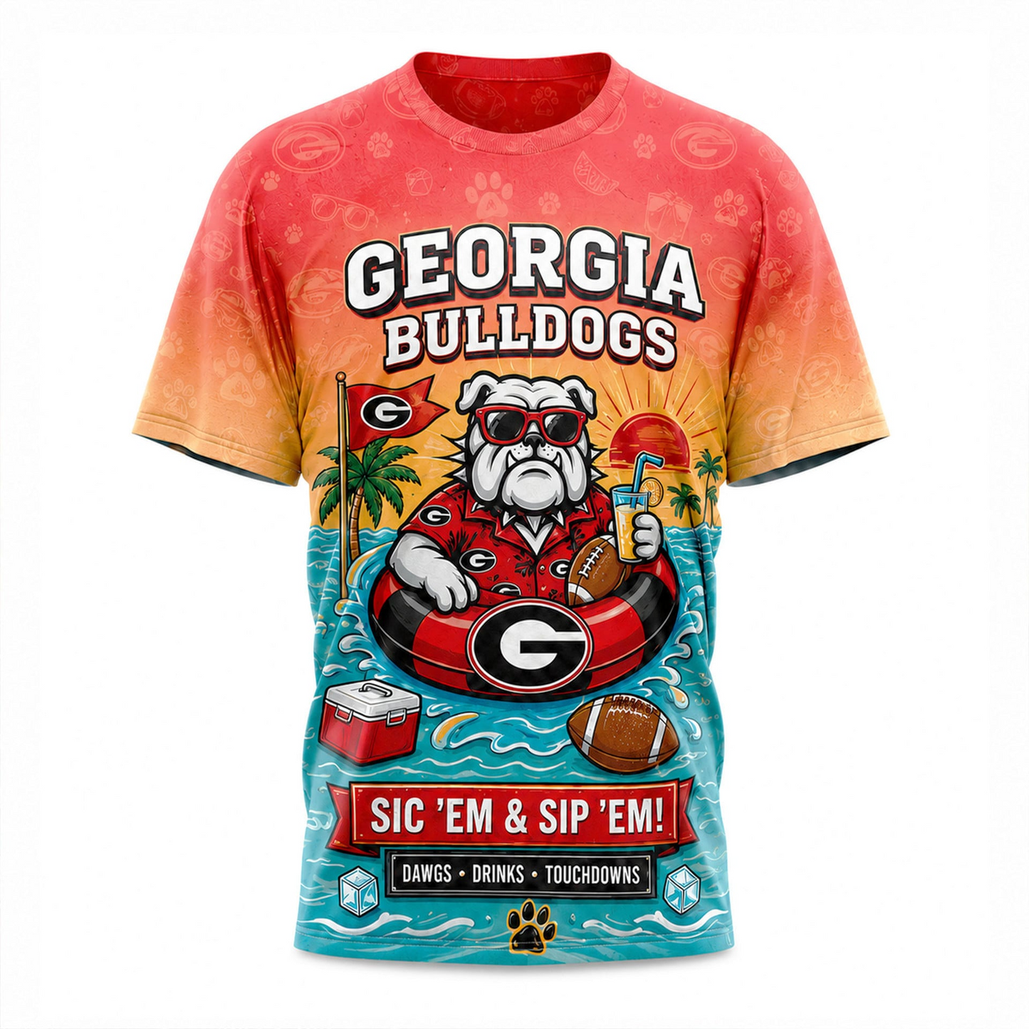 GB Premium NCAA Summer 3D T-Shirt 100626