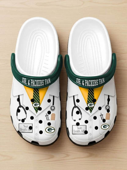 GBP PREMIUM NFL NATIONAL DOCTOR'S DAY CLOGS WITH 8 CHARMS DDT  CTND