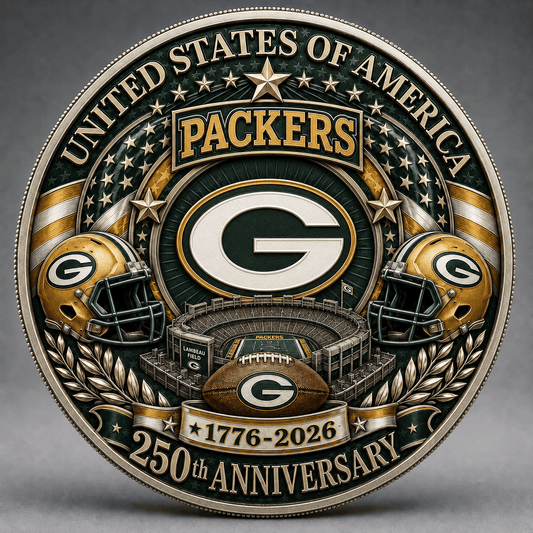 GBP Premium NFL 250 Years Of Freedom Commemorative Coin DDT 090626 NTL