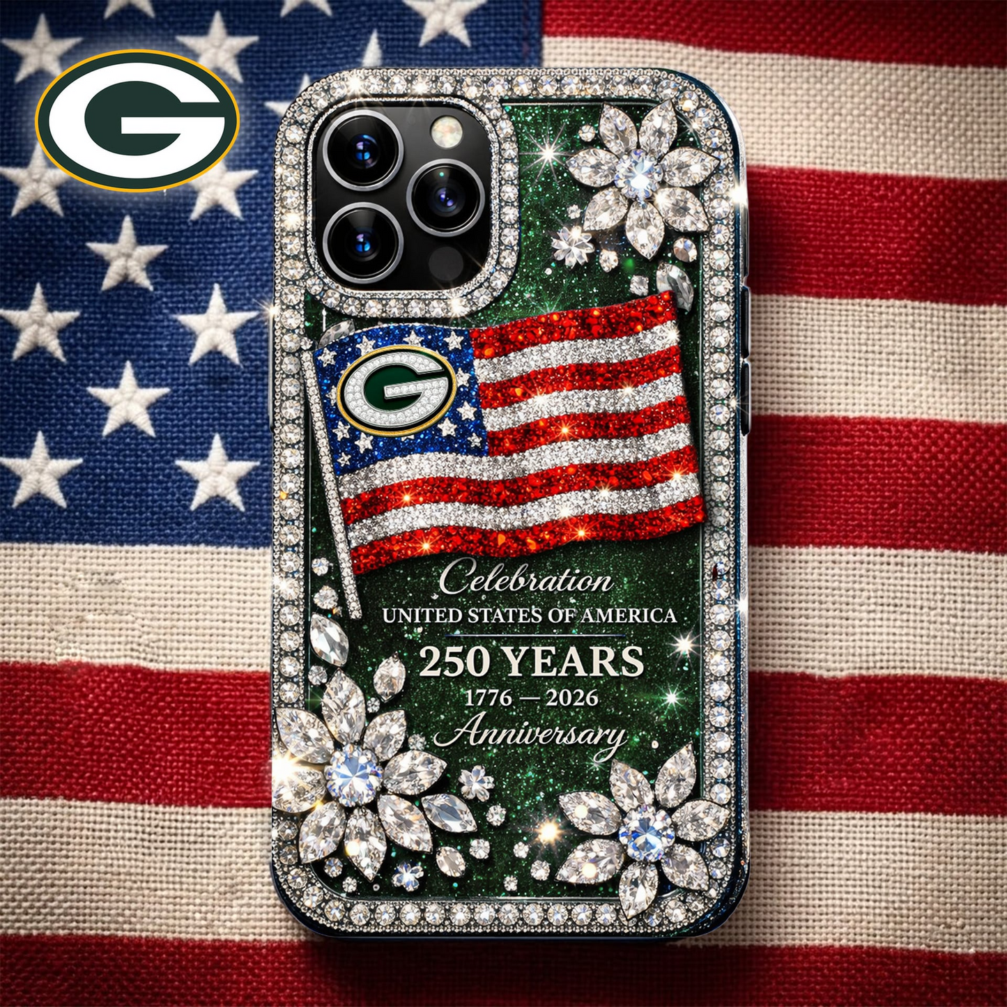 GBP Premium NFL Celebration United States Of America 250 Years Luxury Phone Case DDT CTND