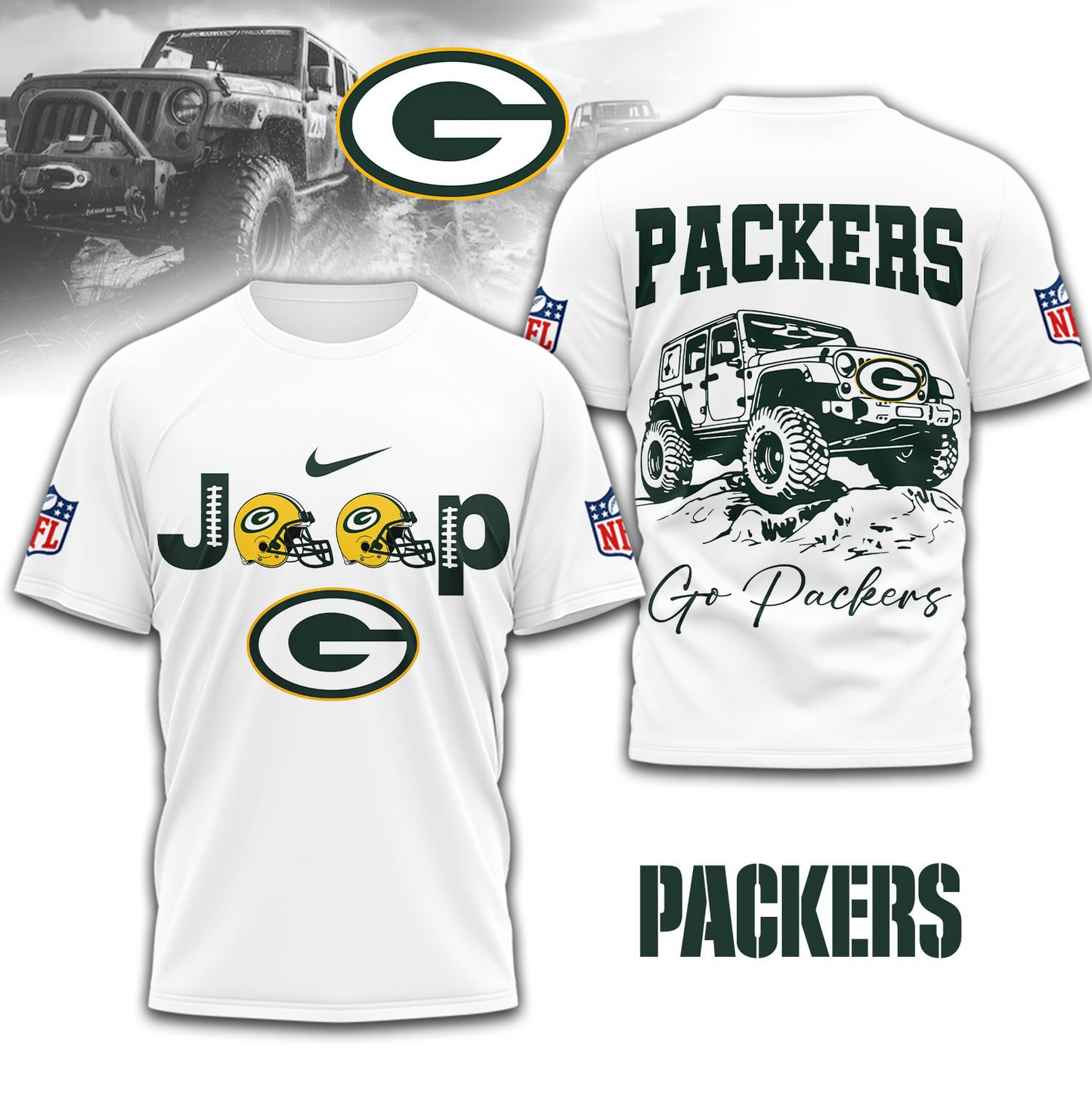 GBP Premium NFL Jeep 3D Shirt DDT NTL